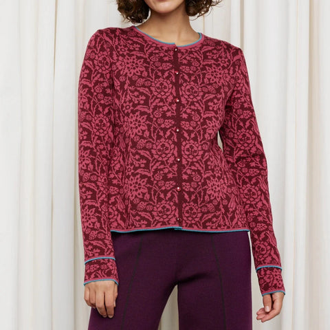 Signe Cardigan Burgundy