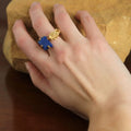 Bjørg - The Wild Flower Ring Lapis Lazuli - Norway Designs