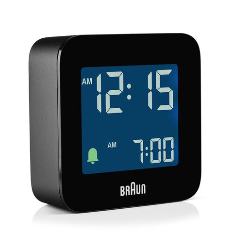 Braun Digital Vekkerklokke Liten RC BC08B Sort - Norway Designs