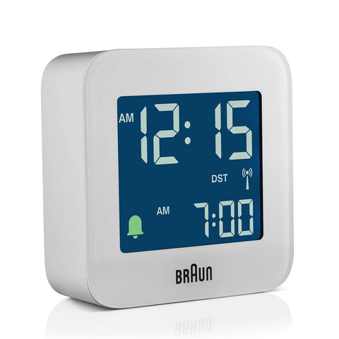 Braun Digital Vekkerklokke Liten BC08W RC Hvit - Norway Designs