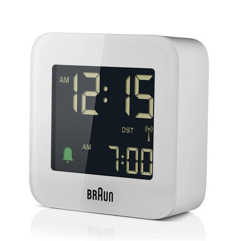 Braun Digital Vekkerklokke Liten BC08W RC Hvit - Norway Designs