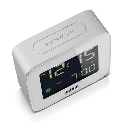 Braun Digital Vekkerklokke Liten BC08W RC Hvit - Norway Designs