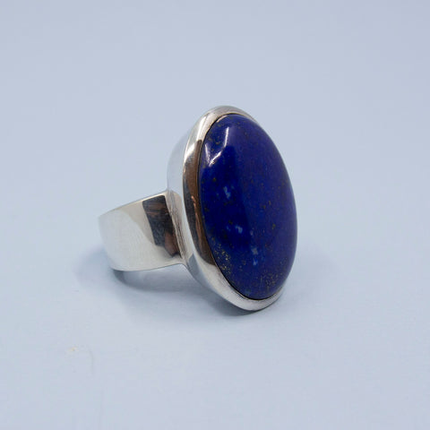 E-Kollektion - Ring Sølv og Lapis - Norway Designs