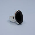 E-Kollektion - Ring Sølv og Onyx - Norway Designs