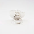 Embla Ea Ring Stor Lys Aqua - Norway Designs