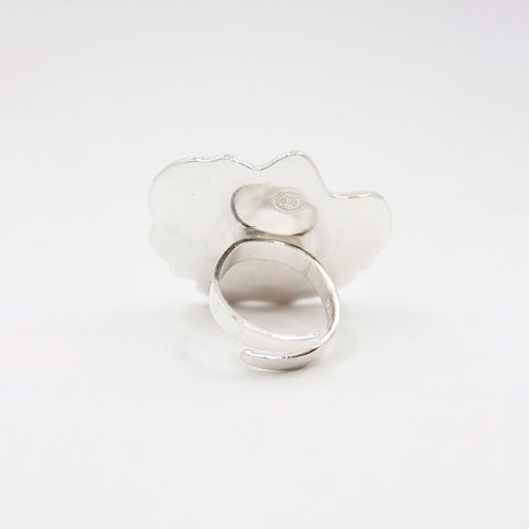 Embla Ea Ring Stor Lys Aqua - Norway Designs