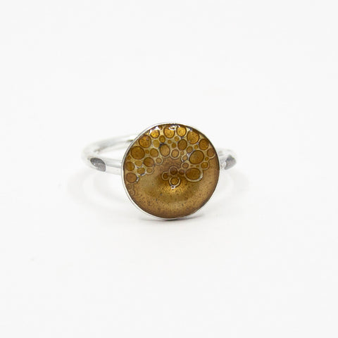 Embla - Rur Liten Ring Gyllen - Norway Designs