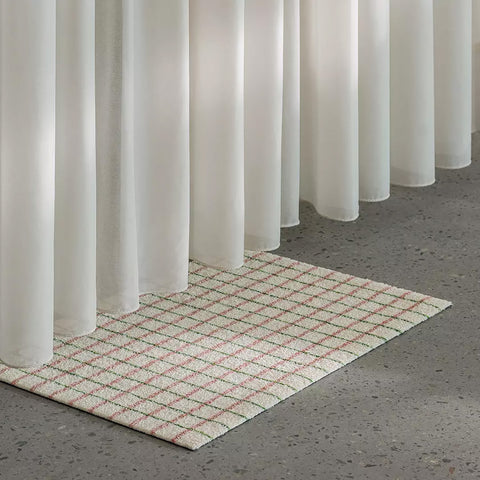 Heymat - Grid Lime Candycane Dørmatte 85x115cm - Norway Designs