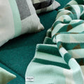 Røros Tweed Kvam Pledd Green Throw - Norway Designs 