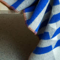 Røros Tweed Kvam Pledd Blue Throw - Norway Designs 