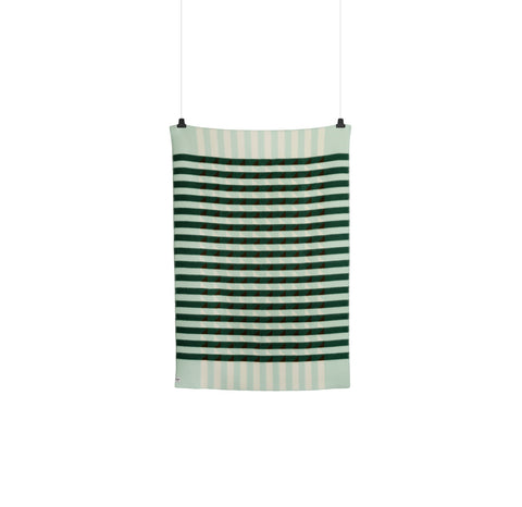 Røros Tweed Kvam Pledd Green Throw - Norway Designs 