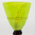 Irene Harvik - Kunstglass Eplegrønn Kryss - Norway Designs