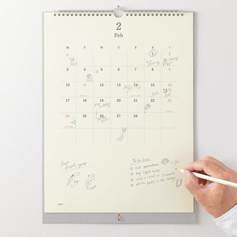 Midori - MD Veggkalender 2025 - Norway Designs