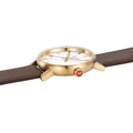 Mondaine Evo2 Armbåndsur 40mm Gull/Brun - Norway Designs