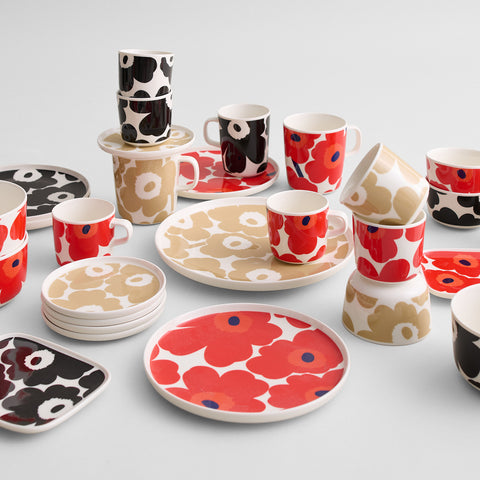 Marimekko Oiva Unikko kopp 2,5dl Beige/hvit - Norway Designs