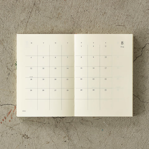 Midori - MD Notebook Diary A6 Monthly - Norway Designs