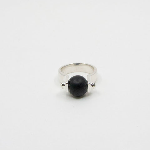 MoM of Sweden - Spin Ring Sølv/Onyx - Norway Designs