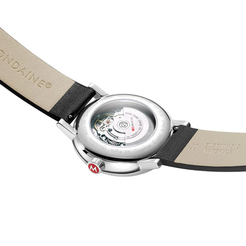 Mondaine - EVO2 Armbåndsur 40mm Automatic Hvit/Sort - Norway Designs