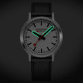 Mondaine Stop2go Armbåndsur 41mm Hvit/Sort - Norway Designs