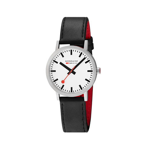 Mondaine - Classic Armbåndsur 40mm Stål/Sort - Norway Designs