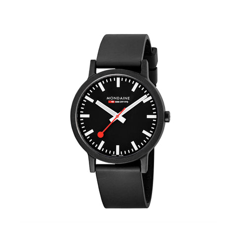 Mondaine - Essence 41mm Sort/Sort - Norway Designs