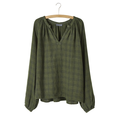 Nygårdsanna - Tunic Blouse Green Check - Norway Designs