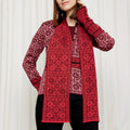 Oleana - Oksana Skjerf Burgundy - Norway Designs