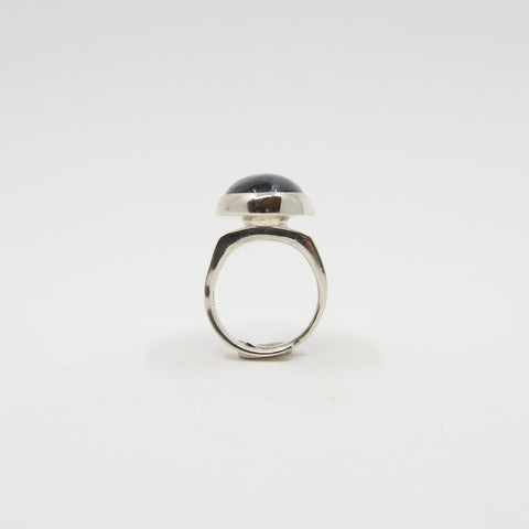 Solfrid Simensen - Ring Larvikitt/Sølv - Norway Designs