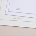 Scandia Gultonet Doble kort 15x30cm 10stk - Norway Designs