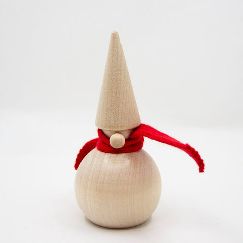 Spegels - Klot Tomte Natur 11cm - Norway Designs