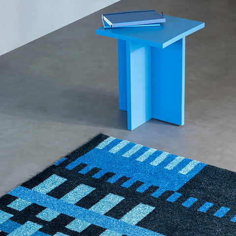 Vera&Kyte - Dørmatte Loom Blue Design 85x115cm Blå - Norway Designs