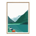 Wallstories - Plakat 50x70cm Sommerdag i Sognefjorden - Norway Designs