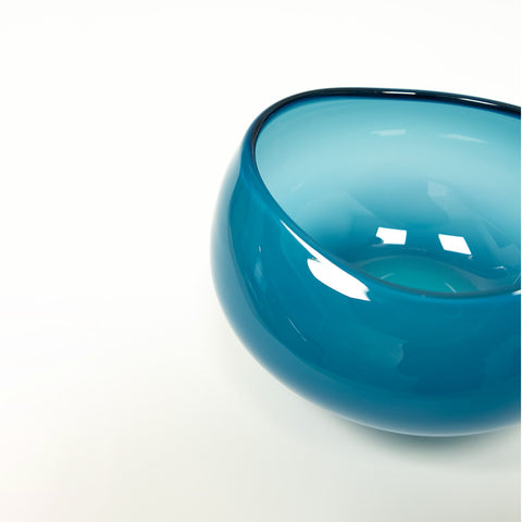 Kari Mølstad Glasskål Liten Aqua - Norway Designs